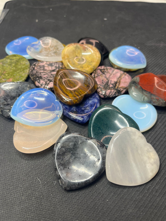 Heart shaped worry stones