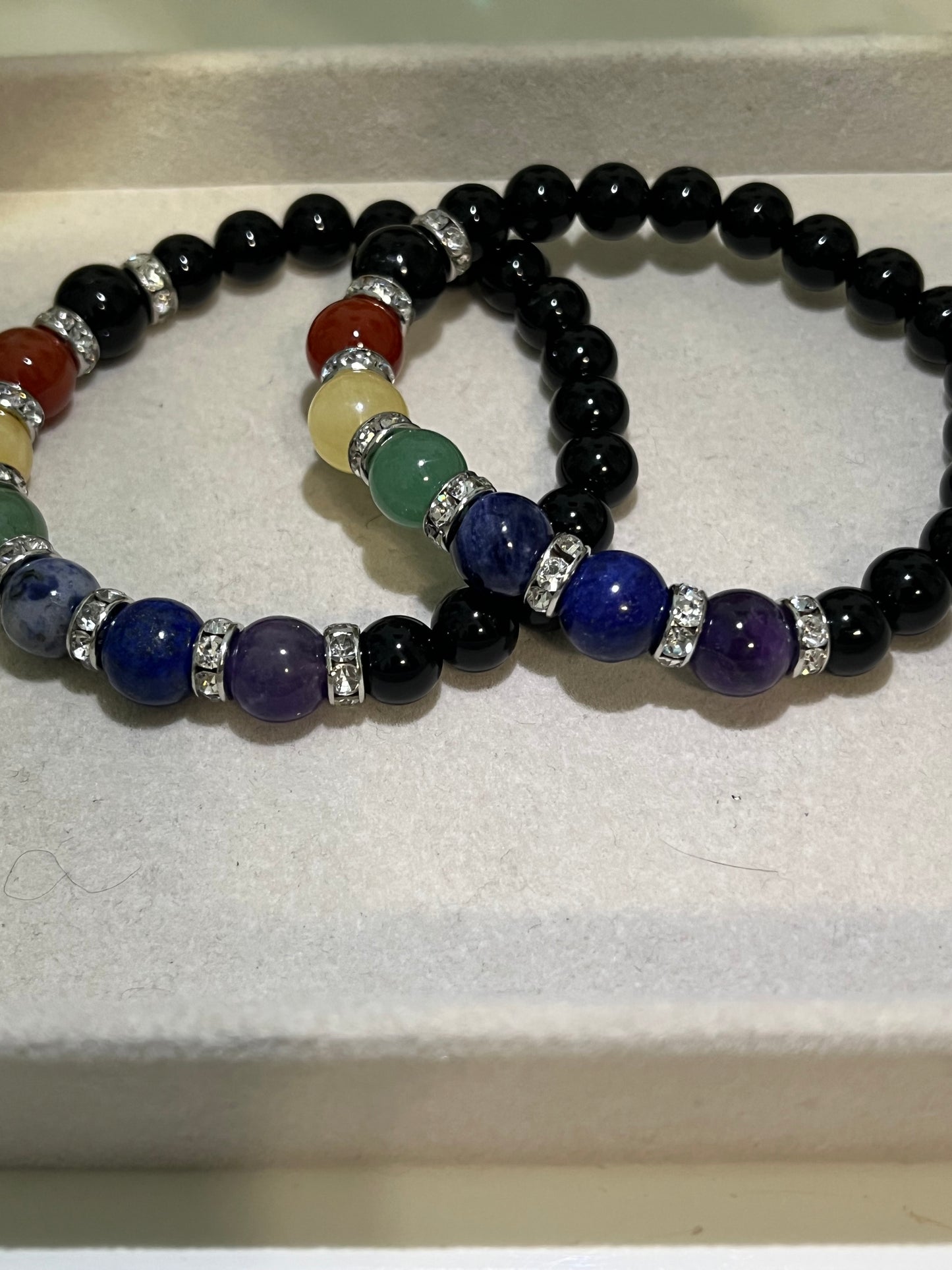 Chakra obsidian Bracelet