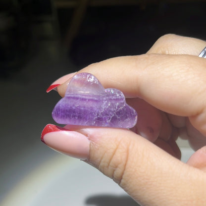 Mini flourite cloud carving